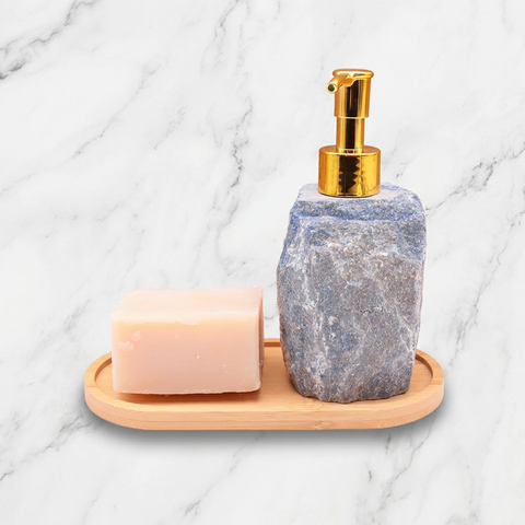 Distributeur Savon Lapis-Lazuli — Photo produit sur marbre