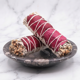 Sauge Blanche et Rose — Photo produit sur marbre