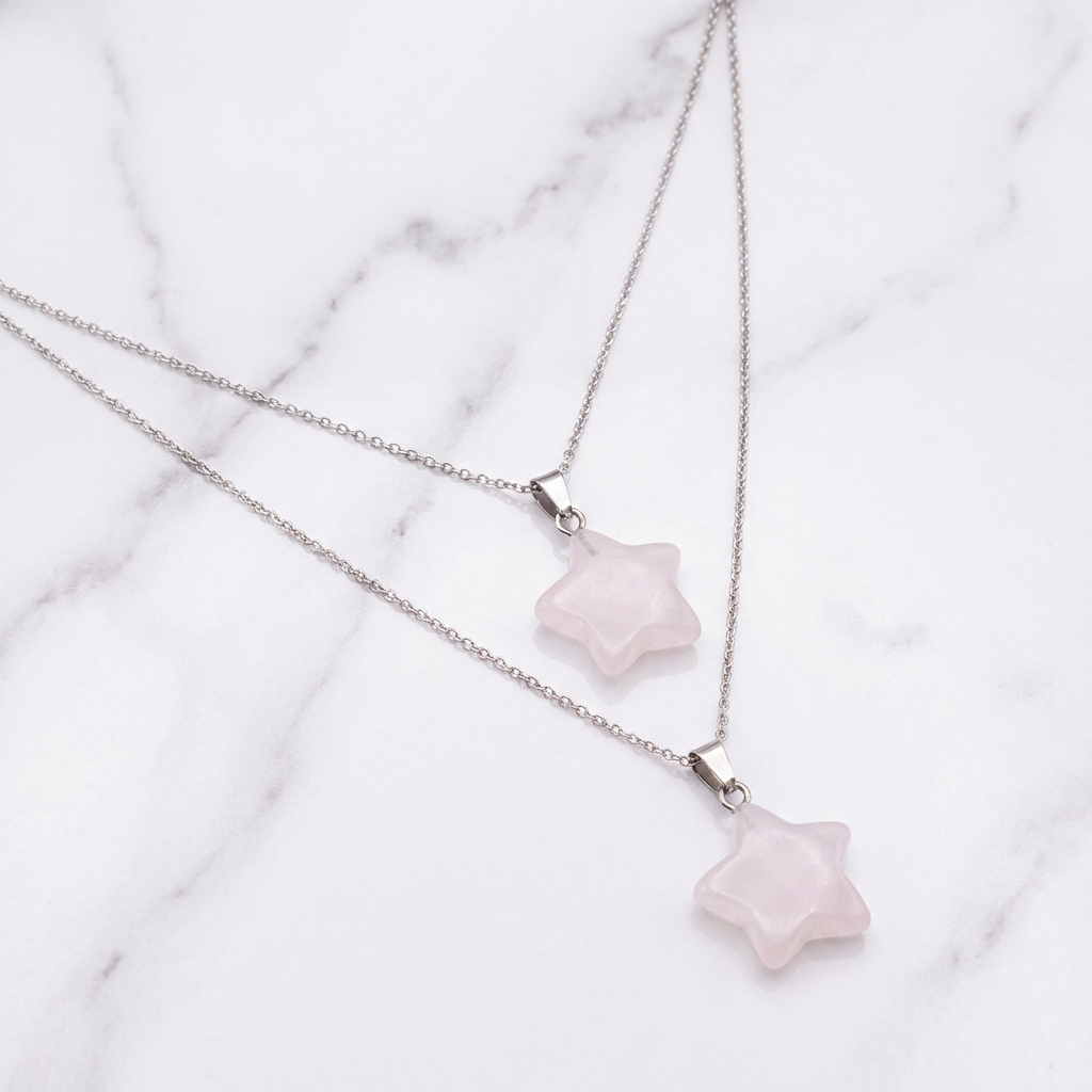 Pendentif Cristal de Roche — Photo produit sur marbre