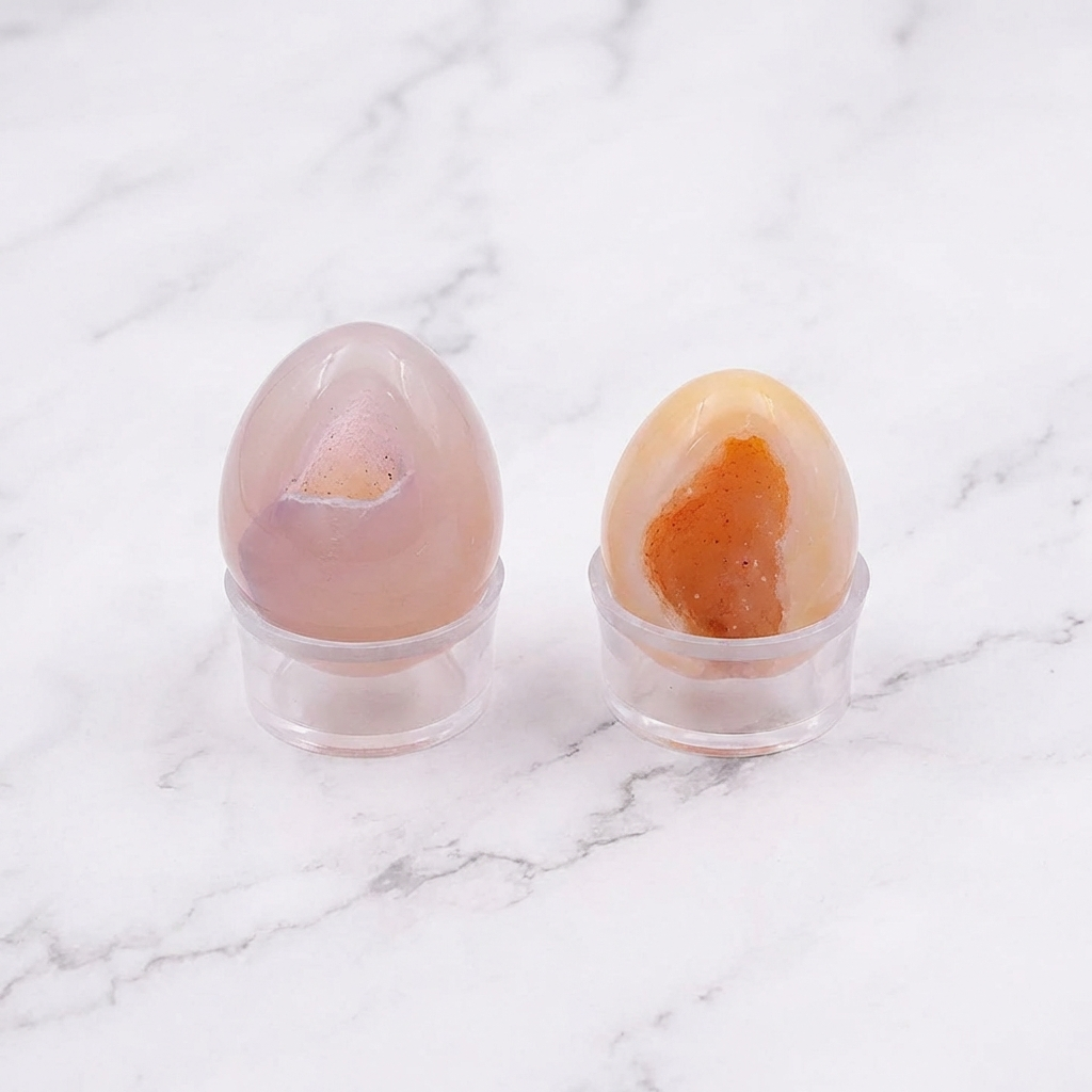 Oeuf Agate — Photo produit sur marbre