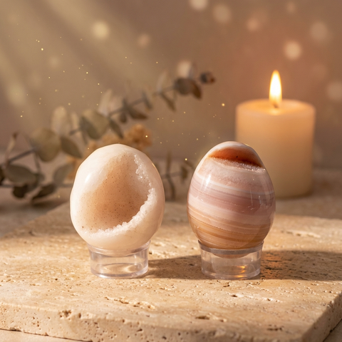 Oeuf Agate Cristallisée