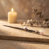 Bague Quartz Rose — Photo lifestyle MilAura