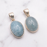 Pendentif Aigue-Marine — Photo produit sur marbre