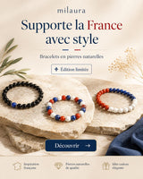 Bracelet bleu blanc rouge Coupe du Monde 2026 fait main MilAura