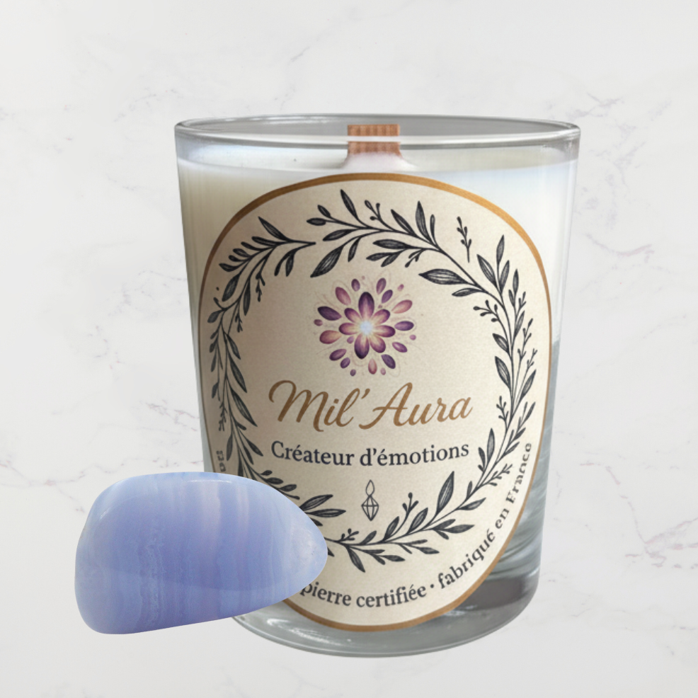 Bougie Réconfort - Calcédoine bleue