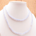 Collier Calcédoine Bleue 4 mm