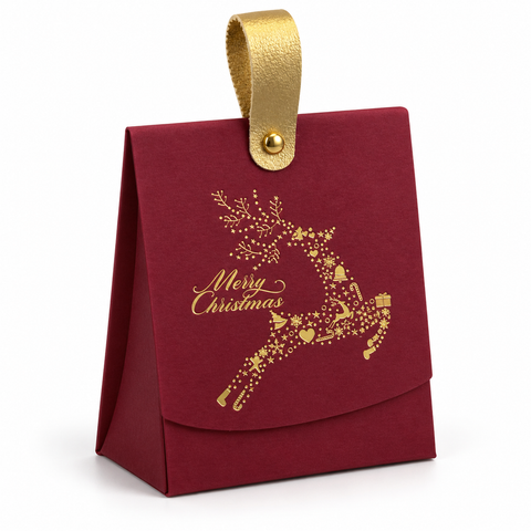Écrin de Noël Confiance, bracelet en œil de tigre : Écrin fermé · studio