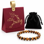 Écrin de Noël Confiance, bracelet en œil de tigre