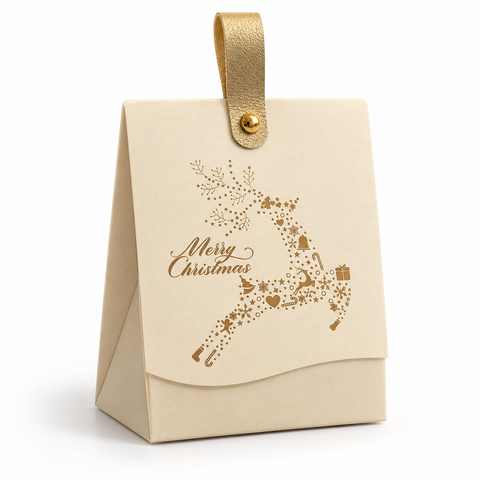 Écrin de Noël Énergie, bracelet en citrine chauffée : Écrin fermé · studio