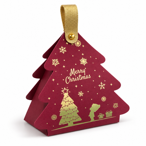 Écrin de Noël Harmonie, collier en cristal de roche : Écrin fermé · studio