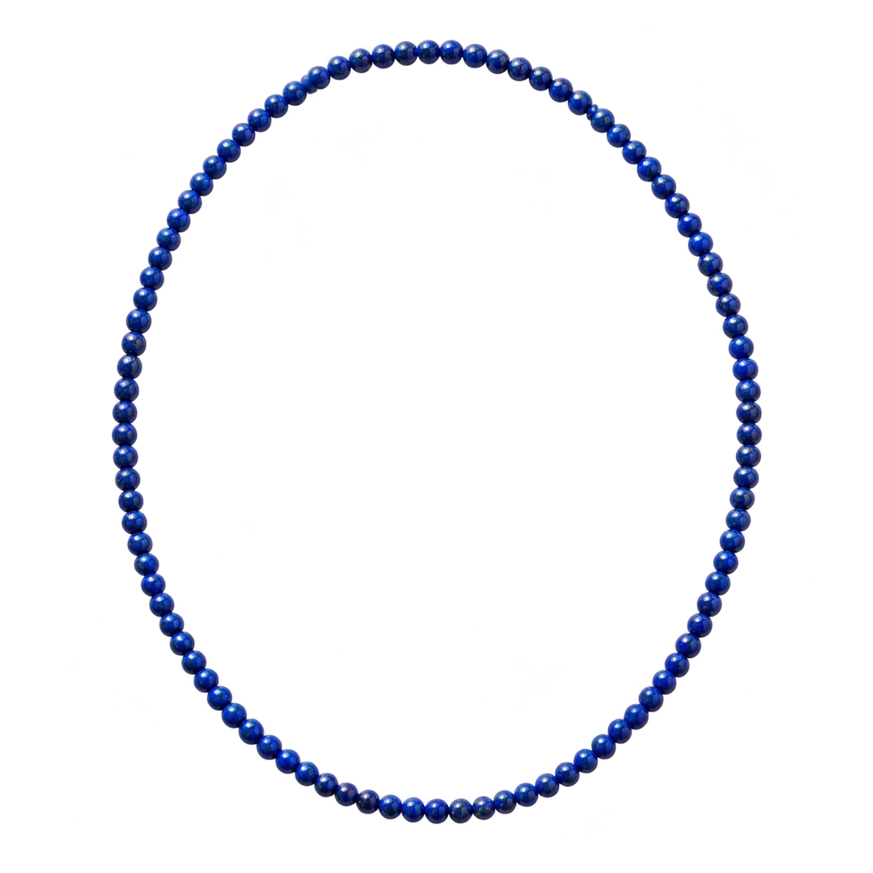 Collier en lapis-lazuli d'Afghanistan 4 mm - 45 cm